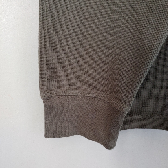 Timberland Waffle Crewneck Tee Long Sleeve Top Green Size XL - Picture 6 of 14